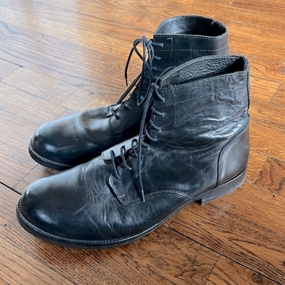 Rokin Sweden Men’s Black Leather Ankle Boot Size Euro 43 - Picture 2 of 5